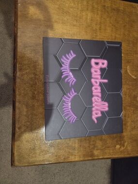 Barbarella Eyeshadow Palette - Black with Pink & Purple Accents